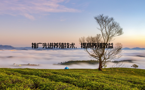 推广先进养殖技术, 提高养殖效益