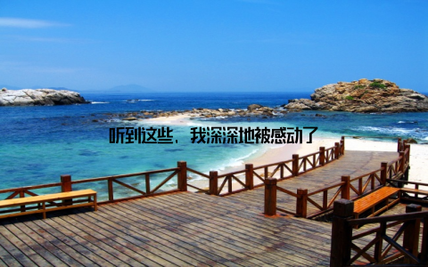 听到这些, 我深深地被感动了