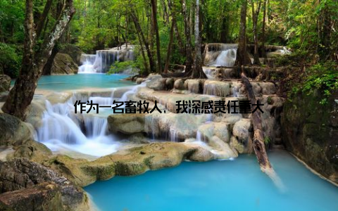 作为一名畜牧人, 我深感责任重大