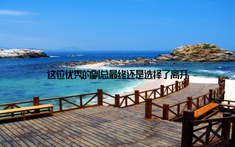 这位优秀的副总最终还是选择了离开