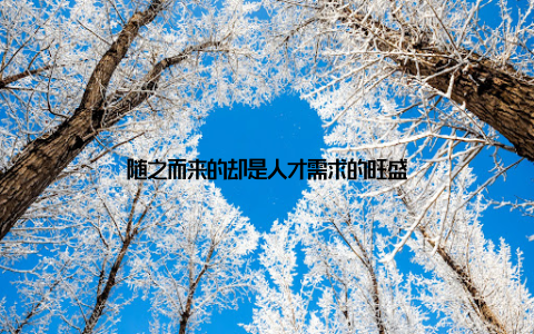 随之而来的却是人才需求的旺盛