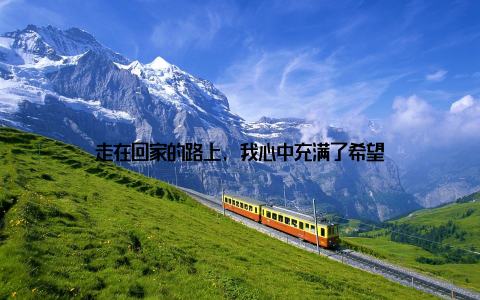 走在回家的路上, 我心中充满了希望