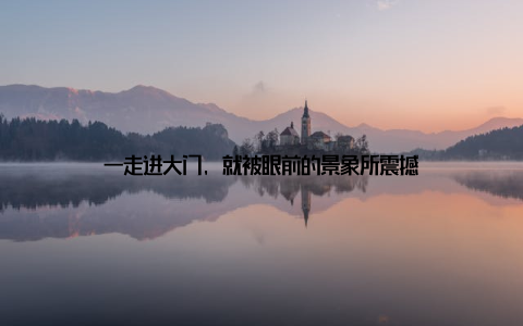 一走进大门, 就被眼前的景象所震撼