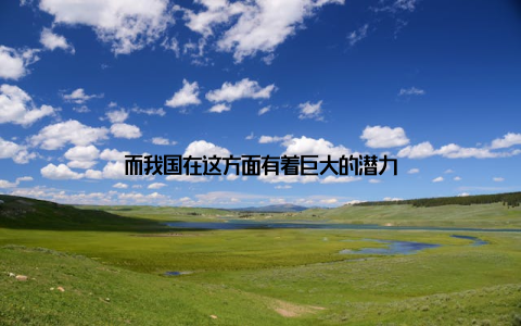 而我国在这方面有着巨大的潜力