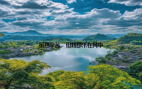 虽然辛苦, 但我却乐在其中