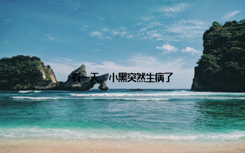 有一天, 小黑突然生病了