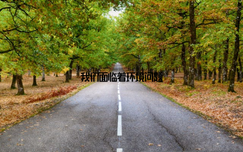 我们面临着环境问题