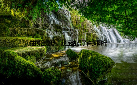 在展会现场, 我还结识了许多同行