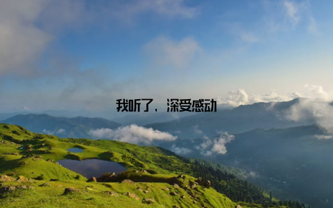 我听了, 深受感动