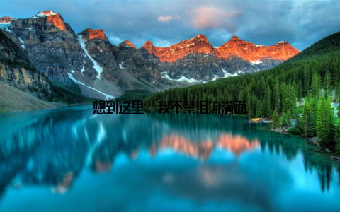 想到这里, 我不禁泪流满面