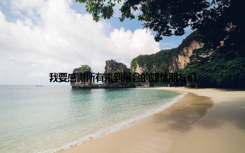 我要感谢所有来到展会的媒体朋友们