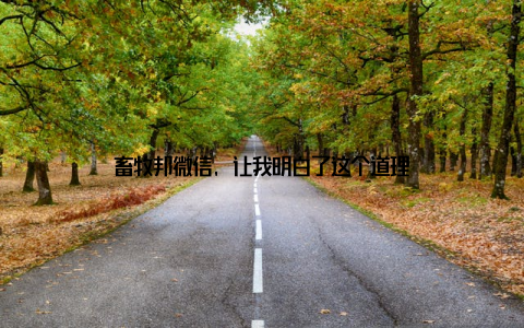 畜牧邦微信, 让我明白了这个道理